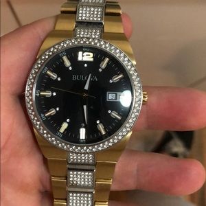 Bulova Gold Stainless Steel Water Resistant Watch